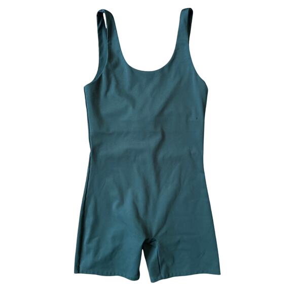 Girlfriend Collective Bike Unitard in Dark Green Size Medium - Picture 1 of 4
